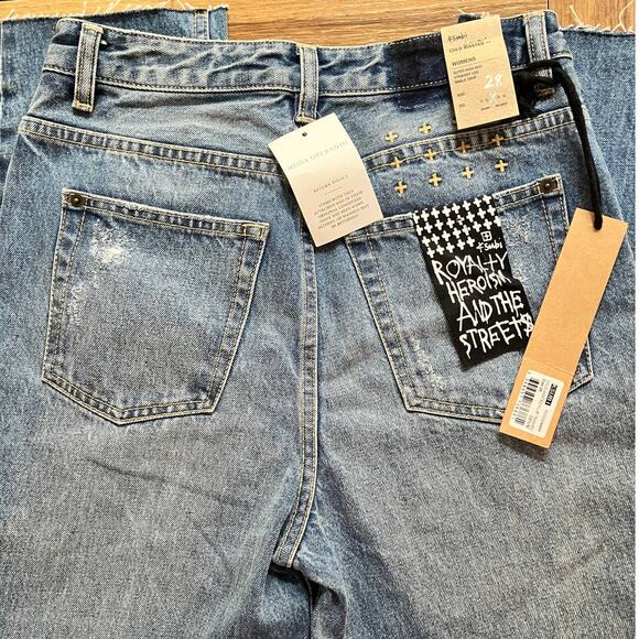 Ksubi Chlo Wasted Klub Trashed High Rise Straight Ankle Jeans 28. NWT - Picture 7 of 10